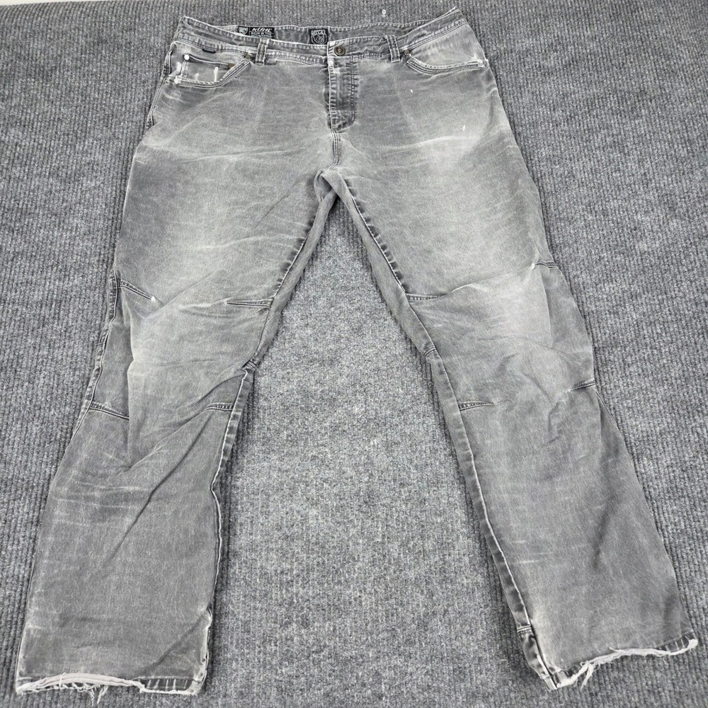 Kuhl Rydr Men 40x32 Gray Articulated Knee Heavyweight Cotton Blend Pants 261207